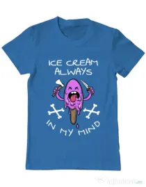 Tricou ADLER barbat Always in my mind Albastru azuriu
