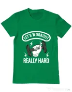 Tricou ADLER barbat Let’s workout Verde mediu