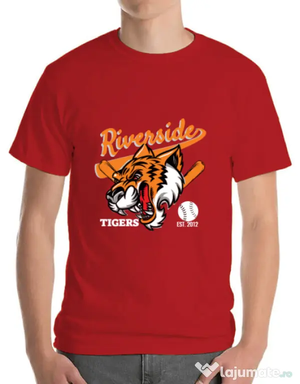 Tricou ADLER barbat Tigers team Rosu