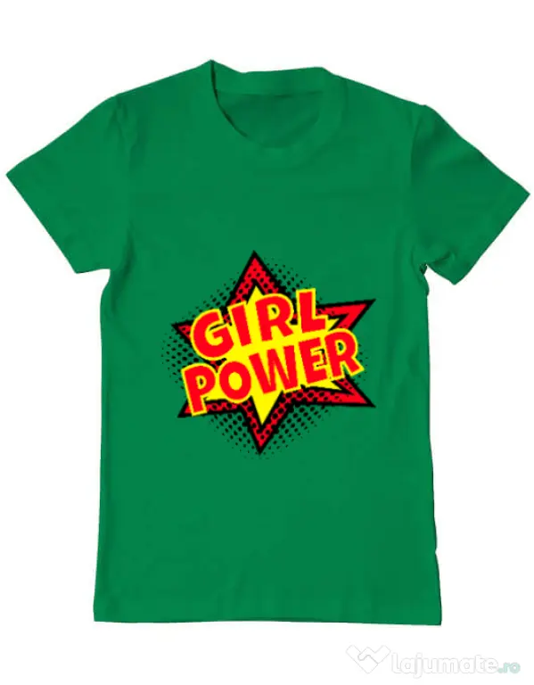 Tricou ADLER barbat Girl power Verde mediu