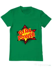 Tricou ADLER barbat Girl power Verde mediu