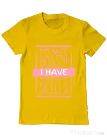 Tricou ADLER barbat I’m not bossy Galben