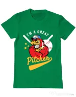 Tricou ADLER barbat Great pitcher Verde mediu