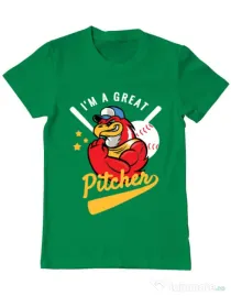 Tricou ADLER barbat Great pitcher Verde mediu