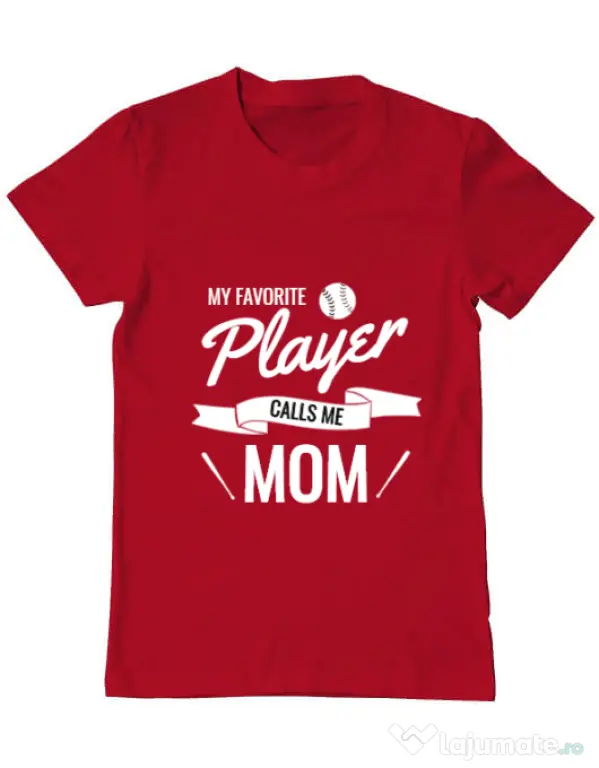 Tricou ADLER barbat My favorite player Rosu
