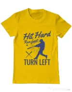 Tricou ADLER barbat Hit hard Galben