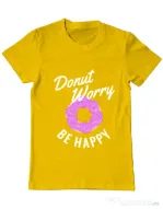 Tricou ADLER barbat Be happy Galben