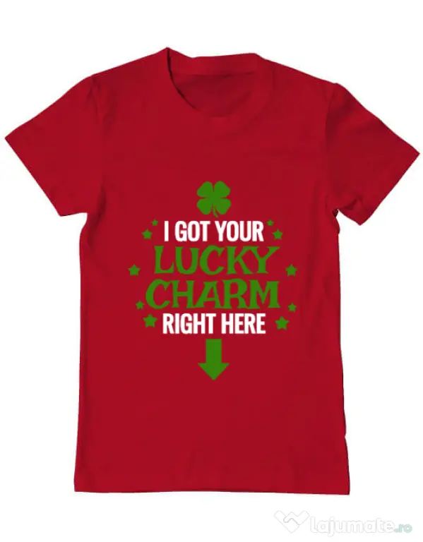 Tricou ADLER barbat Lucky charm Rosu