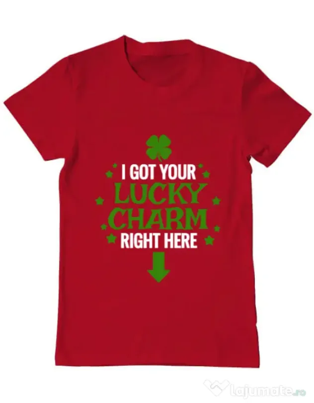 Tricou ADLER barbat Lucky charm Rosu