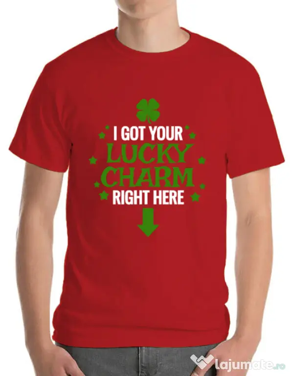 Tricou ADLER barbat Lucky charm Rosu