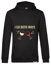 Hoodie barbat cu gluga I go both ways Negru