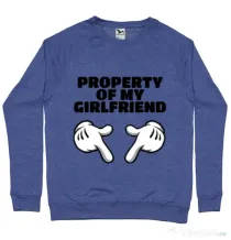 Bluza ADLER barbat Property of my girlfriend Albastru melanj
