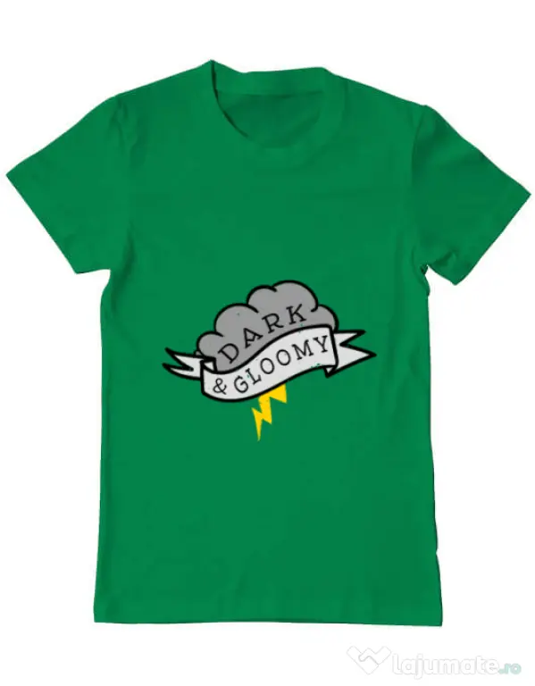 Tricou ADLER barbat Dark and gloomy Verde mediu