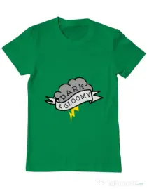 Tricou ADLER barbat Dark and gloomy Verde mediu