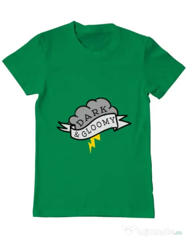 Tricou ADLER barbat Dark and gloomy Verde mediu