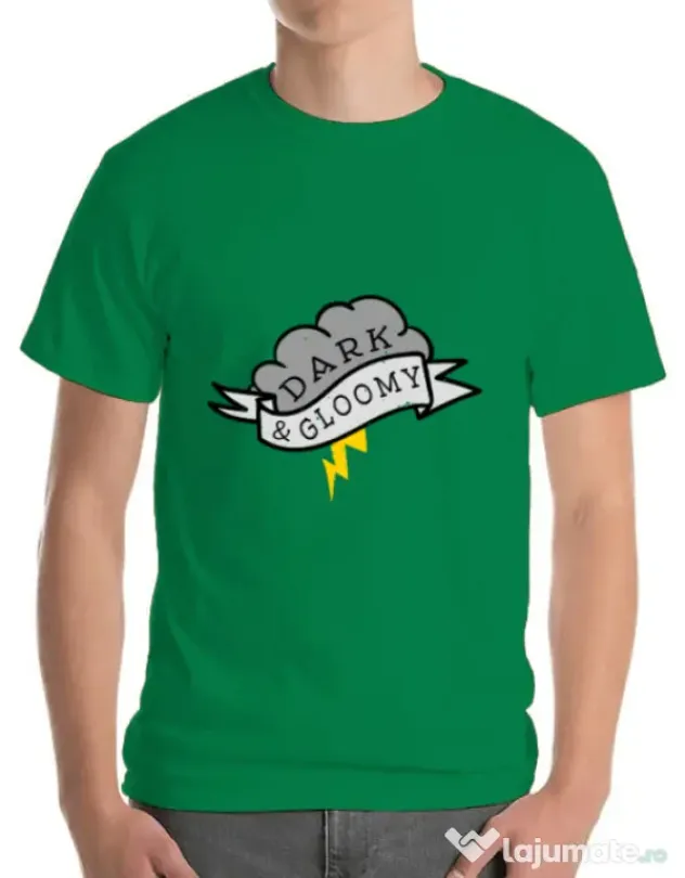 Tricou ADLER barbat Dark and gloomy Verde mediu
