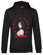 Hoodie barbat cu gluga Not ur babe Negru