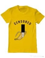 Tricou ADLER barbat Censored Galben