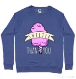 Bluza ADLER barbat Sweeter than you Albastru melanj