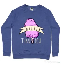 Bluza ADLER barbat Sweeter than you Albastru melanj