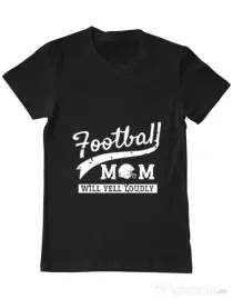 Tricou ADLER barbat Football mom Negru