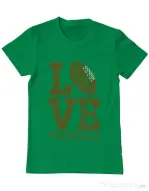 Tricou ADLER barbat Love football Verde mediu