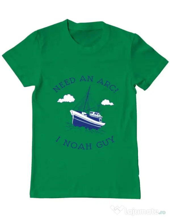 Tricou ADLER barbat Need an arc? Verde mediu