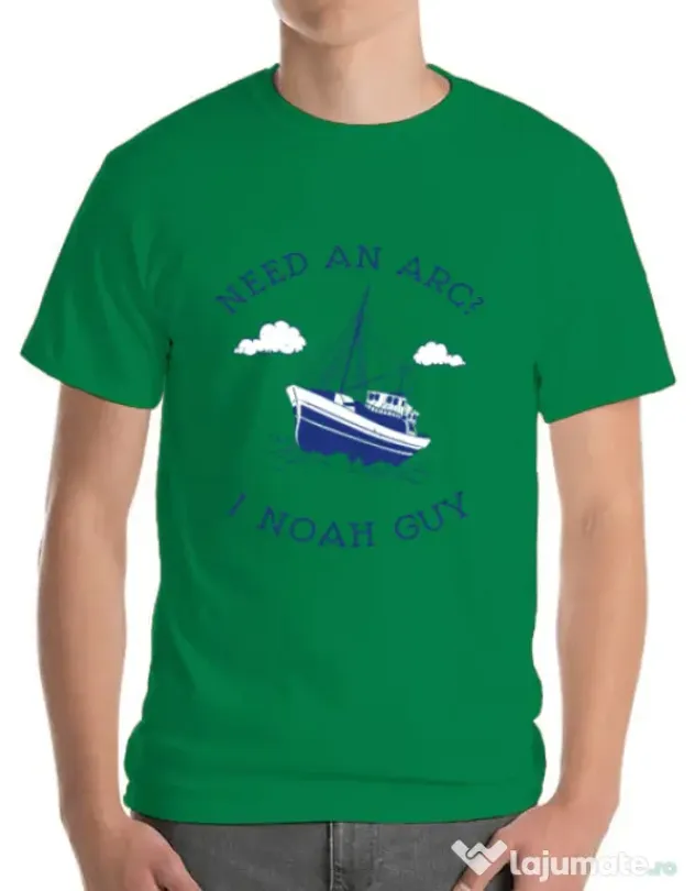 Tricou ADLER barbat Need an arc? Verde mediu