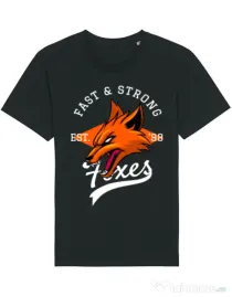 Tricou STANLEY STELLA barbat Fast and strong Negru