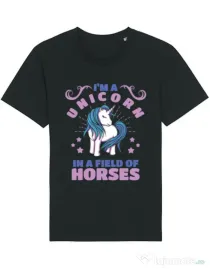 Tricou STANLEY STELLA barbat Just a unicorn Negru
