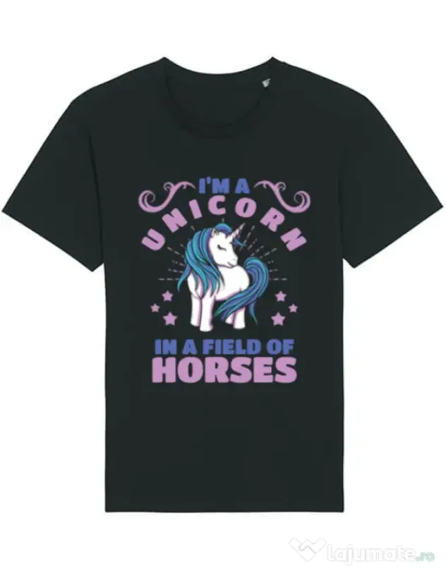 Tricou STANLEY STELLA barbat Just a unicorn Negru