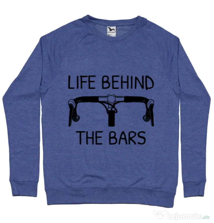 Bluza ADLER barbat Life behind the bars Albastru melanj