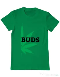 Tricou ADLER barbat Best buds 2 Verde mediu