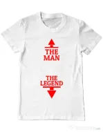 Tricou ADLER barbat The man the legend Alb