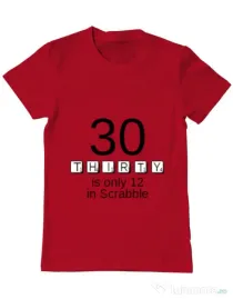 Tricou ADLER barbat 30 in scrabble Rosu