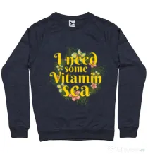 Bluza ADLER barbat I need some vitamin sea Denim inchis