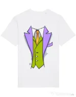Tricou STANLEY STELLA barbat Gentleman suit Alb