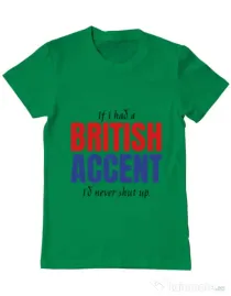 Tricou ADLER barbat British accent Verde mediu