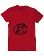 Tricou ADLER barbat Geek inside Rosu