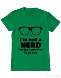 Tricou ADLER barbat Smarter than you Verde mediu