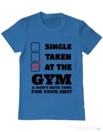 Tricou ADLER barbat At the gym Albastru azuriu