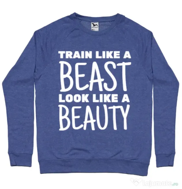 Bluza ADLER barbat Train like a beast Albastru melanj