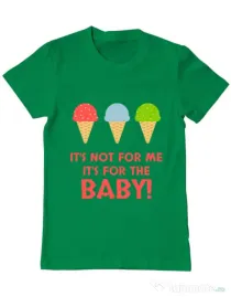 Tricou ADLER barbat For the baby Verde mediu