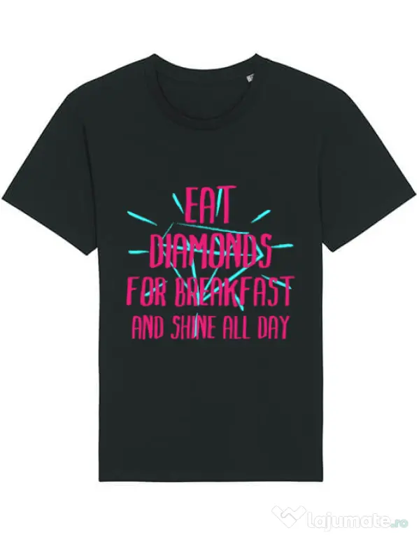 Tricou STANLEY STELLA barbat Eat diamonds Negru