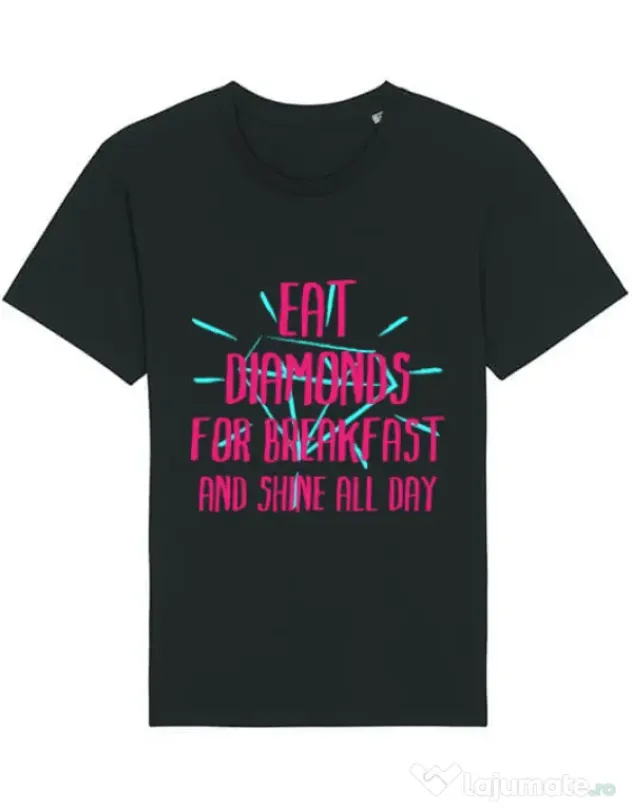 Tricou STANLEY STELLA barbat Eat diamonds Negru