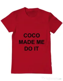 Tricou ADLER barbat Coco made me do it Rosu