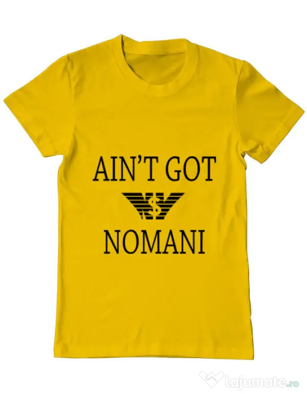 Tricou ADLER barbat Ain t got nomani Galben
