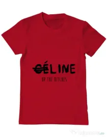 Tricou ADLER barbat Line up bitches Rosu