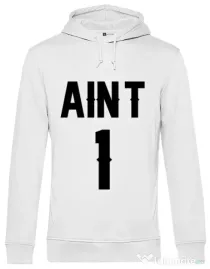 Hoodie barbat cu gluga Ain t one Alb