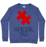 Bluza ADLER barbat Her missing piece Albastru melanj